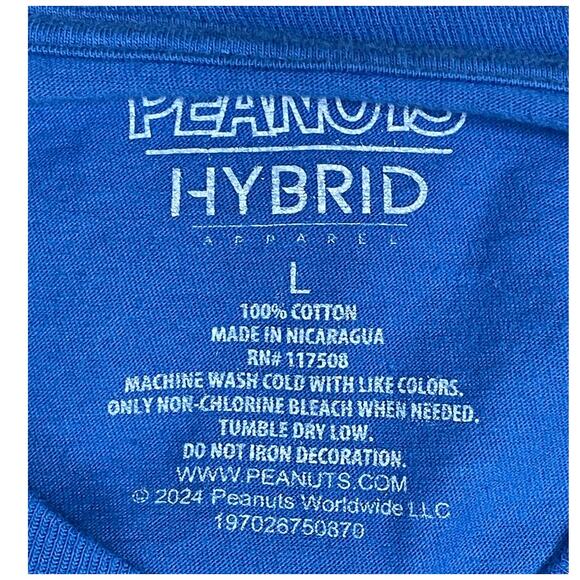 Hybrid Peanuts Snoopy Doghouse Charlie Brown Tee Large I Cant Even Graphic Top - Picture 4 of 10